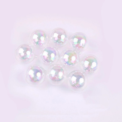 10 komada 3/4/5 cm otvorene plastične prozirne/bijele šarene ukrasne kutije za darove Ukrasi za božićno drvce Ukrasi Lopta