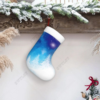 Коледни чорапи, оригинален стил на дизайн, за коледна украса, украса за семейна ваканция, празнична украса