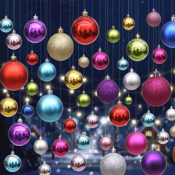 Орнаменти за коледни топки Коледна елха, висяща висулка, Коледна украса, Декор за новогодишно парти, Сваляща се украса за коледно дърво