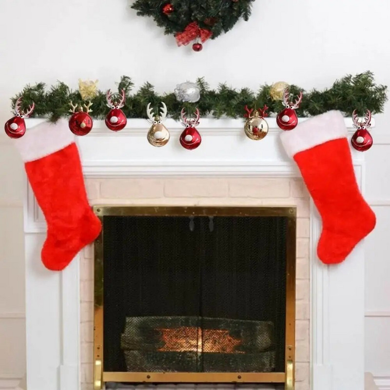 2 kom/lot Božićne kuglice Ukrasi Božićni ukrasi Oslikani dom Elk Ukras za božićno drvce Navidad Noel Nova godina