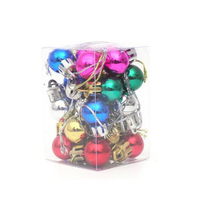 24db karácsonyi kis labdák karácsonyi parti díszek színes karácsonyfák dekoráció parti otthoni kerti kellékek újévi medál