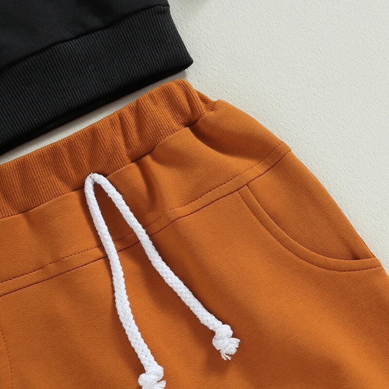 Mala djeca Dječaci Odjeća za Noć vještica Trenirke s printom kostura dugih rukava O izrezom Duge hlače s uzicom Ležerne trenirke