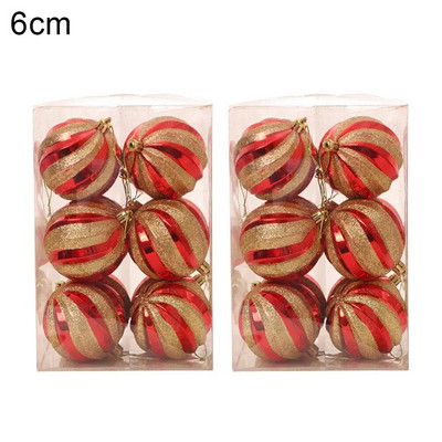 12 komada božićnih kuglica s visećim ukrasom za svadbeno drvce