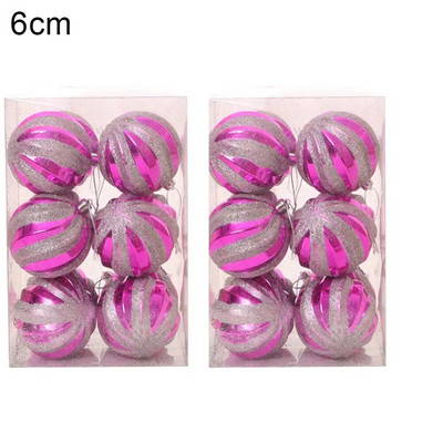 12 komada božićnih kuglica s visećim ukrasom za svadbeno drvce