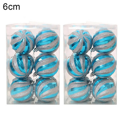 12 komada božićnih kuglica s visećim ukrasom za svadbeno drvce