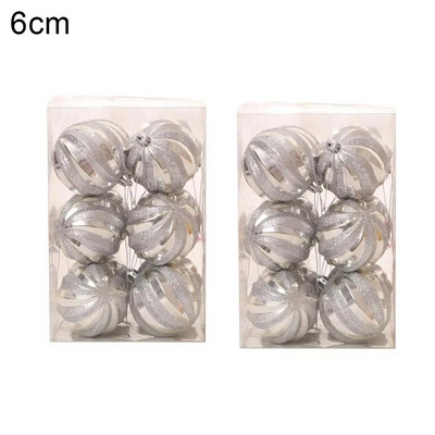 12 komada božićnih kuglica s visećim ukrasom za svadbeno drvce