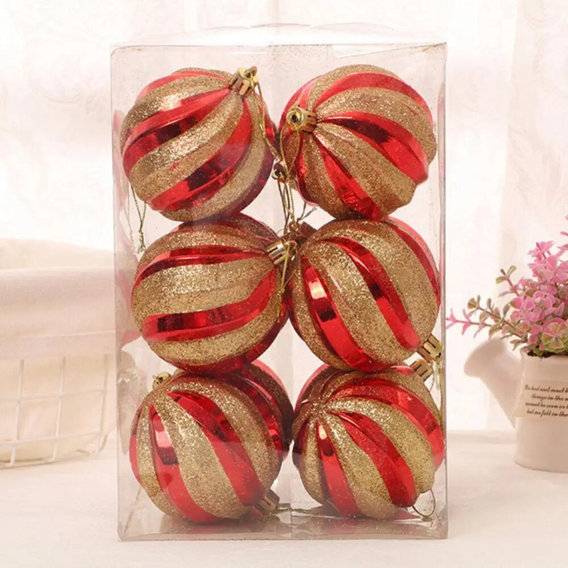 12 komada božićnih kuglica s visećim ukrasom za svadbeno drvce