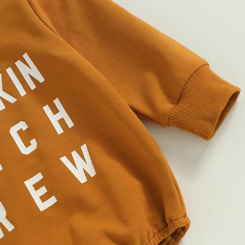 Baby 2023 Halloween Odjeća za dojenčad, malu djecu, dječake, djevojčice, majica s printom slova dugih rukava, kombinezoni, kombinezoni