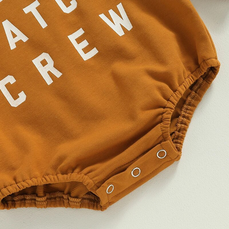 Baby 2023 Halloween Odjeća za dojenčad, malu djecu, dječake, djevojčice, majica s printom slova dugih rukava, kombinezoni, kombinezoni