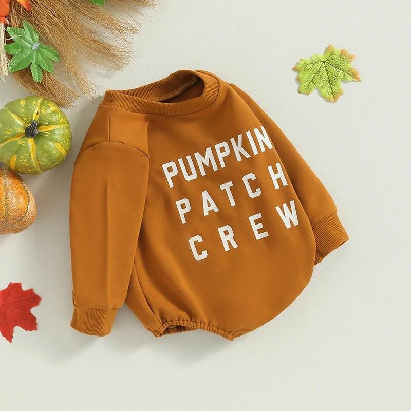 Baby 2023 Halloween Odjeća za dojenčad, malu djecu, dječake, djevojčice, majica s printom slova dugih rukava, kombinezoni, kombinezoni