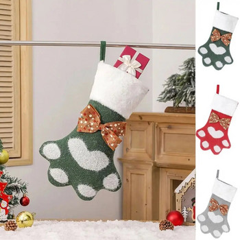 Творчески кучешки нокти Плетени чорапи Коледна елха Висулка Коледна украса Консумативи Подаръчна чанта