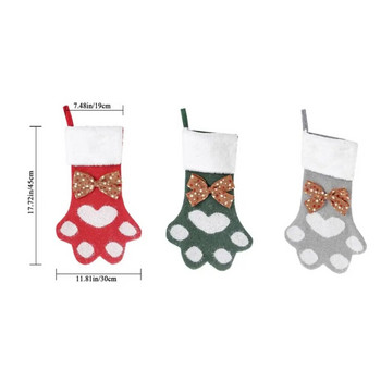 Творчески кучешки нокти Плетени чорапи Коледна елха Висулка Коледна украса Консумативи Подаръчна чанта