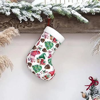Χριστουγεννιάτικες κάλτσες 1 πακέτο 18 ιντσών Χριστουγεννιάτικο σχέδιο Χριστουγεννιάτικες κάλτσες για διακοσμήσεις Χριστουγεννιάτικων πάρτι