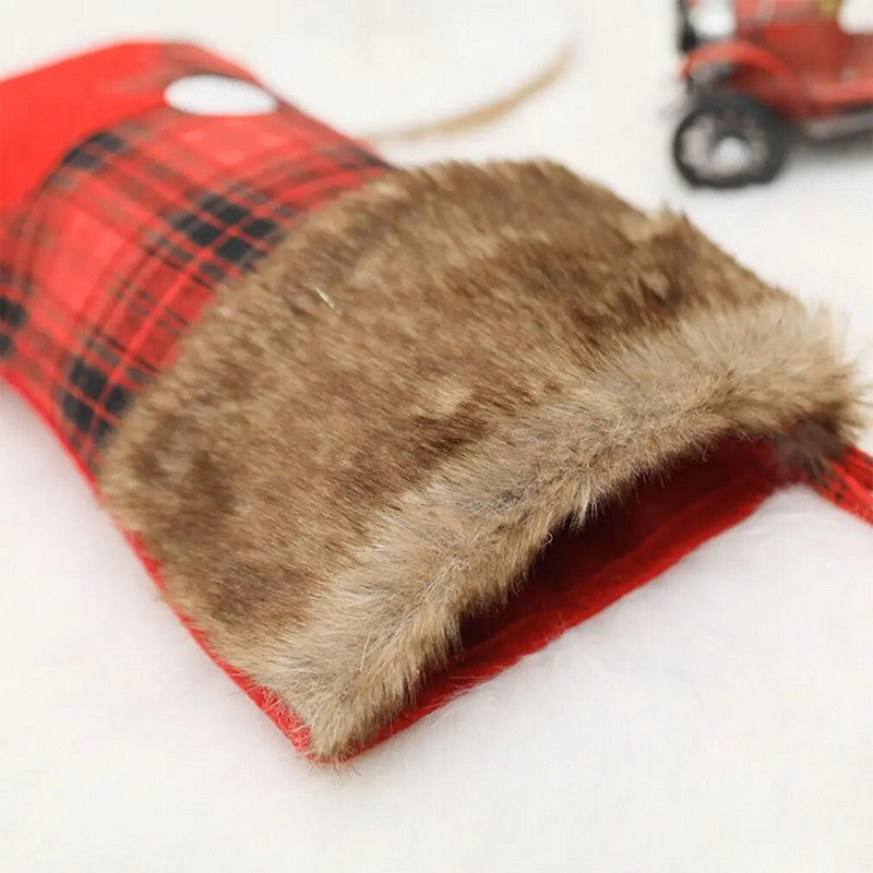 Netkane tkanine Božićne čarape Elk Snjegović Djed Božićnjak Čarape Poklon vrećice Božićne vrećice Šarene božićne dekoracije za dom