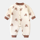 Hlače za bebe, djevojčice, dječake, bodi dugih rukava i jednodijelni kombinezoni s dugmadima za bebe od 0 do 12 mjeseci