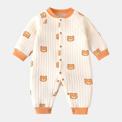 Hlače za bebe, djevojčice, dječake, bodi dugih rukava i jednodijelni kombinezoni s dugmadima za bebe od 0 do 12 mjeseci