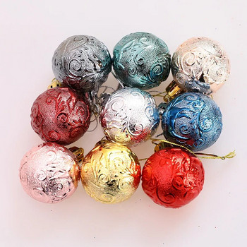 12 бр. 9 цвята Висококачествена коледна топка Коледна елха Висулка Весела Коледа Декор за дома 2022 Честита Нова Година Naviidad Favo