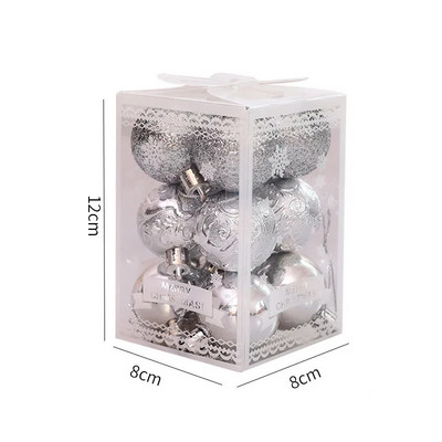 12 komada 9 boja Visokokvalitetna božićna kuglica Božićno drvce Privjesak Sretan božićni dekor za dom 2022. Sretna Nova godina Naviidad Favo