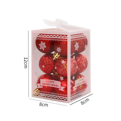 12 komada 9 boja Visokokvalitetna božićna kuglica Božićno drvce Privjesak Sretan božićni dekor za dom 2022. Sretna Nova godina Naviidad Favo