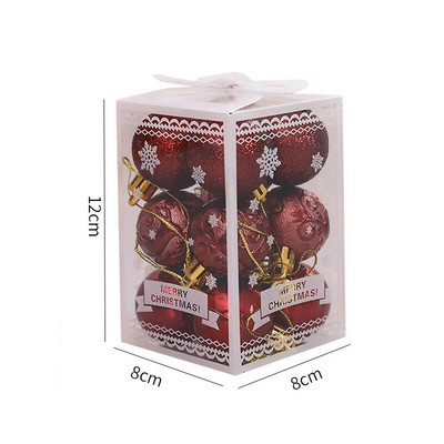 12 komada 9 boja Visokokvalitetna božićna kuglica Božićno drvce Privjesak Sretan božićni dekor za dom 2022. Sretna Nova godina Naviidad Favo