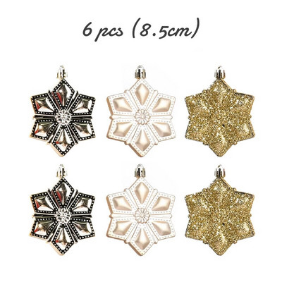 6db/szett Karácsonyi karácsonyfa aranygömb buli dísz dekoráció Arany karácsonyi bál 2023 újévi karácsonyi dekoráció