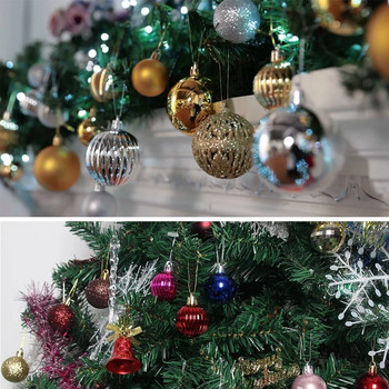 36 τμχ Χριστουγεννιάτικες μπάλες Διακοσμητικά Χριστουγεννιάτικα Δέντρα Σετ Σετ Αθραυστικές Κρεμαστές Μπάλες για Χριστουγεννιάτικα Διακοσμητικά Δέντρου