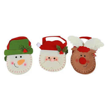 Χριστουγεννιάτικες Δημιουργικές Χαλκομανίες Candy Bag Red Flannel Τσάντα μήλου Snowflake Candy Bag Χριστουγεννιάτικο δέντρο κρεμαστό χριστουγεννιάτικες κάλτσες