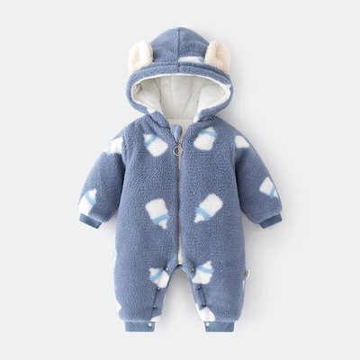 Odjeća za bebe od 0 do 12 mjeseci 100% pamuk Odjeća za novorođenčad Jednobojni bodiji i jednodijelni jesensko-zimski kombinezoni