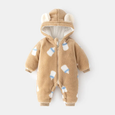 Odjeća za bebe od 0 do 12 mjeseci 100% pamuk Odjeća za novorođenčad Jednobojni bodiji i jednodijelni jesensko-zimski kombinezoni