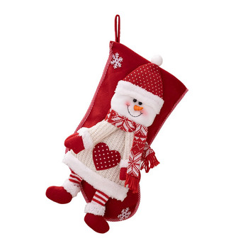 Χριστουγεννιάτικο κάλτσες 2023 Κάλτσες Άγιου Βασίλη Κάλτσες καραμέλα Χριστουγεννιάτικη διακόσμηση για στολίδια χριστουγεννιάτικου δέντρου σπιτιού Navidad Πρωτοχρονιάτικο δώρο