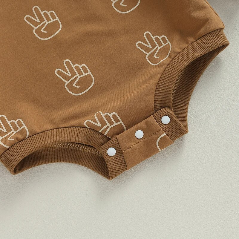 Pavasara rudens Jaundzimušajiem Rotaļbikses Apģērbi maziem bērniem Zēniem Zēniem Meitenēm Žestu apdruka ar garām piedurknēm Džemperi Džemperi Kombinezoni Spēļu tērpi