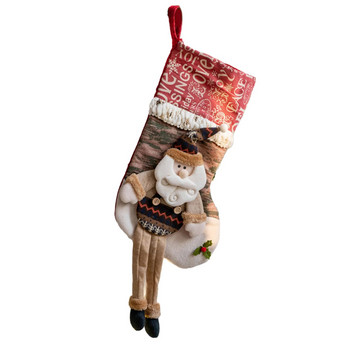 Украси за коледно парти Коледна елха Малка висулка Персонализирано име Коледни чорапи Подаръчна торбичка Персонализиран новогодишен декор