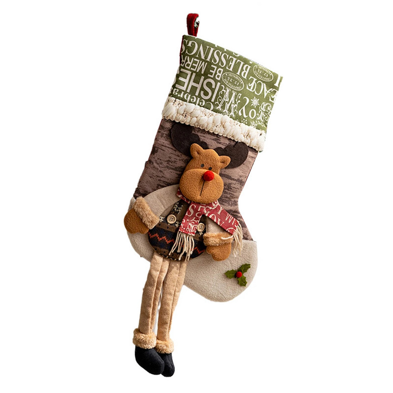 Ziemassvētku ballīšu rotājumi Ziemassvētku eglīte Mazs Kulons Personalizēts Nosaukums Ziemassvētku Zeķes Dāvanu Soma Pielāgots Jaungada dekors