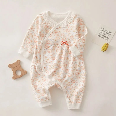 Vankriided vastsündinutele Lühikeste varrukatega Pöördkaelusega Body, Tüdrukutele ja Poistele Väikelaste Suveriided