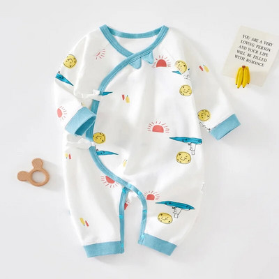 Vankriided vastsündinutele Lühikeste varrukatega Pöördkaelusega Body, Tüdrukutele ja Poistele Väikelaste Suveriided