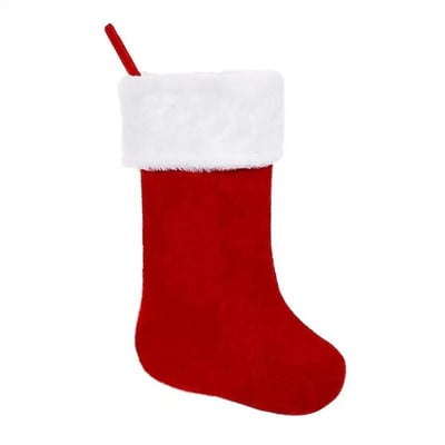 Augstas kvalitātes Ziemassvētku zeķu svētku trikotāžas Ziemassvētku zeķu dāvanu soma plīša ietilpības konfekšu turētājs ar atkārtotai lietošanai Ziemassvētkos