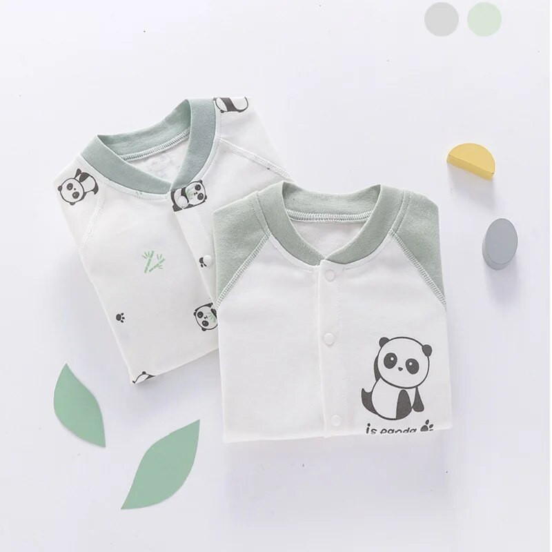 Unisex zīdaiņu rombiņas ar garām piedurknēm mazuļu drēbes jaundzimušā zēna meitenei 100% kokvilnas multfilmas pidžamas viengabala apģērbs