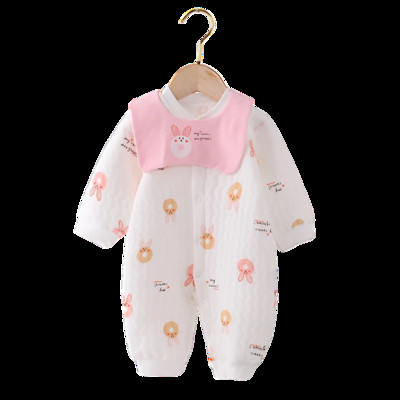 2023. gada jaundzimušā kombinezons ar priekšautiņiem, multfilmas rudens ziemas autiņbiksītes meitenēm, zēniem, maziem bērniem, tērpiem zīdaiņiem