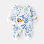 Odjeća za bebe od 0 do 12 mjeseci 100% pamuk Odjeća za novorođenčad Jednobojni bodiji i jednodijelni jesensko-zimski kombinezoni