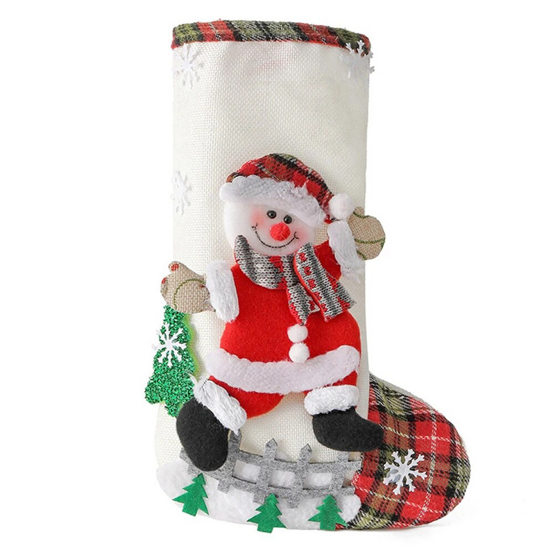 Ziemassvētku rotājums Ziemassvētku zeķu dārza māja ar iekarināmu virvi, pievienojot skaistu Ziemassvētku atmosfēru 2022. gadā