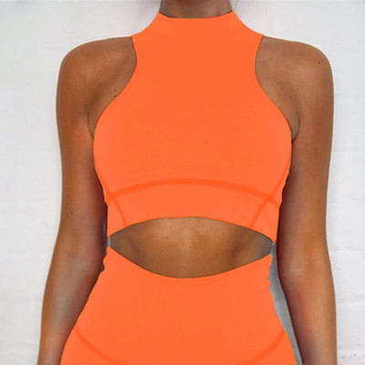 Bešavni sportski set Ženski 2PCS Crop Top grudnjak Tajice Odjeća za vježbanje Rebrasto pletenje Odijelo za teretanu Ženski kompleti za jogu Odjeća