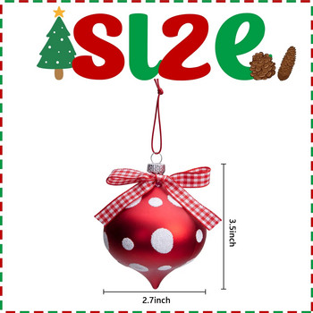 Парти украса за дома 12 PCS Комплект орнаменти от ментови бонбони Коледни бонбони топки Висулка за коледно дърво Подарък за Нова година