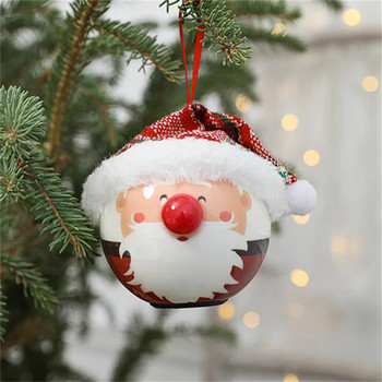 Στολίδια Χριστουγεννιάτικου Δέντρου Μπάλα Χιονάνθρωπος Άγιος Βασίλης με καπέλο 2023 Χριστουγεννιάτικο πάρτι Κρεμαστό αξεσουάρ για διακόσμηση σπιτιού