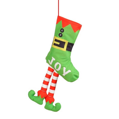 Božićne čarape 22 inča velike veličine, duge nogavice, viseće čarape, ukrasi za blagdansku obiteljsku zabavu, poklon vrećica