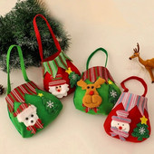 1 gab. Pārnēsājamas Ziemassvētku dāvanas Savelkamās aukliņas maisiņi Ziemassvētku konfekšu iepakojuma maisiņi Sniegavīrs Apdrukāts dāvanu maisiņi Ziemassvētku ballīšu piederumi