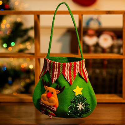 1 gab. Pārnēsājamas Ziemassvētku dāvanas Savelkamās aukliņas maisiņi Ziemassvētku konfekšu iepakojuma maisiņi Sniegavīrs Apdrukāts dāvanu maisiņi Ziemassvētku ballīšu piederumi