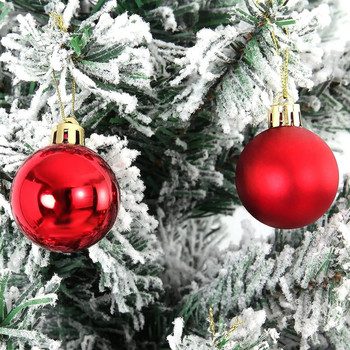 24 бр. Коледни топки Орнаменти 3-6 см Висящи топки за коледни празнични партита Декорации