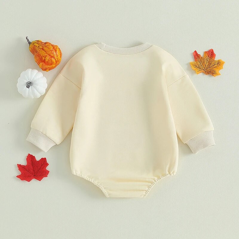 Halloween Hlače za novorođenčad Djevojčice Odjeća Jesen Dugi rukavi Okrugli izrez Slova Pumpkin print Sweatshirts Kombinezoni Sports