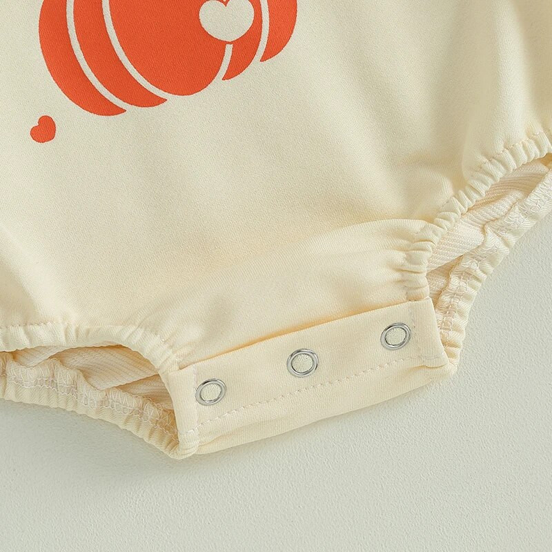 Halloween Hlače za novorođenčad Djevojčice Odjeća Jesen Dugi rukavi Okrugli izrez Slova Pumpkin print Sweatshirts Kombinezoni Sports