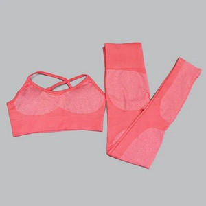 Zökkenőmentes jóga szett Női Fitness Ruházat Sportruházat 2 részes tornatermi szett edzés futás futás sport ruha női edzőtermi leggings szett sportmelltartó